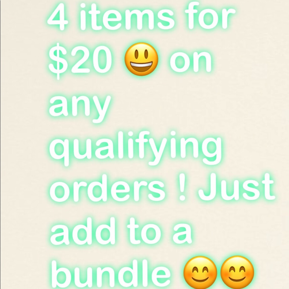Bundle qualifying items and get 5  items for $20!
